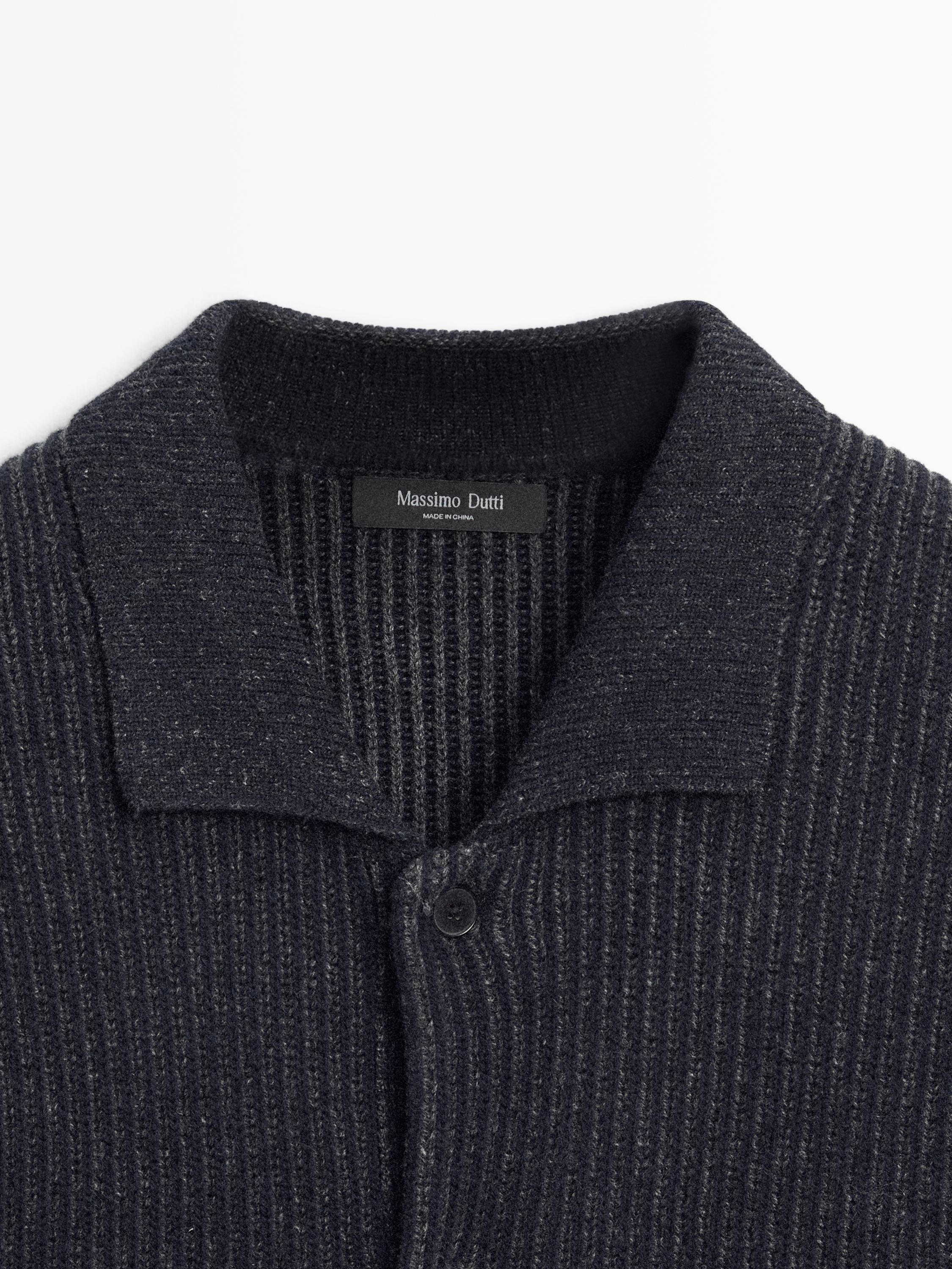 Cardigan en laine mélangée